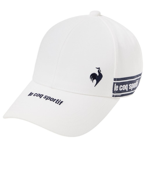 ルコックスポルティフ（lecoqsportif）ゴルフ 被り深め ロゴキャップ コスメケアテープ付き LG6SCP03L WH00