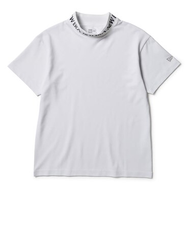 ニューエラ（NEW ERA）ゴルフウェア 吸汗速乾 半袖 ミッドネック Tシャツ 鹿の子 ジャガードロゴ 14859872