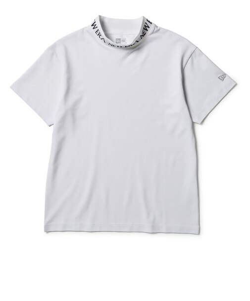 ニューエラ（NEW ERA）ゴルフウェア 吸汗速乾 半袖 ミッドネック Tシャツ 鹿の子 ジャガードロゴ 14859872