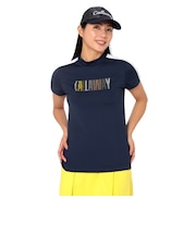 キャロウェイ(CALLAWAY)ゴルフウェア 半袖モックネックシャツラインストーン付 C26134209-1120