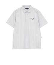 キャロウェイ(CALLAWAY)ゴルフウェア かざあなメッシュストライプ総柄半袖シャツ C26134124-1020