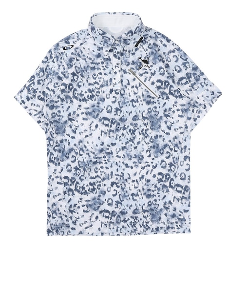オークリー（OAKLEY）ゴルフウェア 吸汗速乾 スカル ABSTRACT 半袖ポロシャツ FOA409086-186