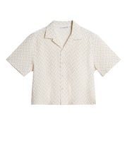 ジェイリンドバーグ(J.LINDEBERG)ゴルフウェア 半袖 Liv Crinkle ナイロン シャツ 072-85340-26SS-006