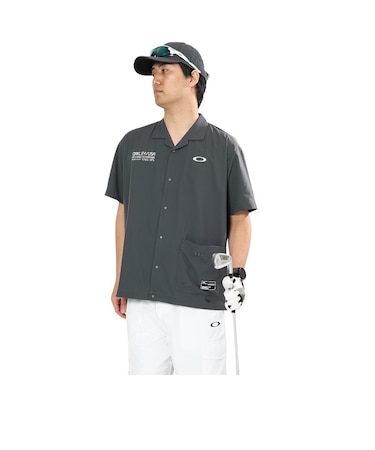 オークリー（OAKLEY）ゴルフウェア 吸汗速乾 半袖 STALWART GORP ウーブンシャツ FOA409156-2DE