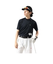 フィドラ(FIDRA)ゴルフウェア 吸汗速乾 モックネック 半袖Tシャツ FD5VTG06 NVY