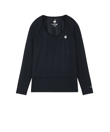 ルコックスポルティフ（lecoqsportif）ゴルフウェア 吸汗速乾 接触冷感 長袖 メッシュアンダーシャツ LG6SUD01L NV00