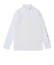 ゴルフウェア 吸水速乾 長袖 モックネックメッシュ インナーシャツ THLA535-WHT