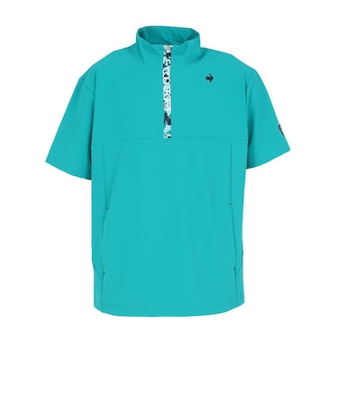ルコックスポルティフ（lecoqsportif）ゴルフウェア アウター 半袖 ハーフジップ ウインドブルゾン LG5FWB80M GR00