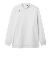ルコックスポルティフ(lecoqsportif)ゴルフウェア 吸汗 裏起毛 シーズン柄 長袖モックネックシャツ LG5FLS51M WH00