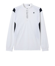 ルコックスポルティフ(lecoqsportif)ゴルフウェア ハーフジップ長袖 ハイネックシャツ LG5FLS80M WH00