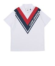 クランク(CLUNK)ゴルフウェア Vラインモック半袖シャツ CL5RTG53 WHT