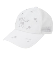 マンシングウエア(MUNSINGWEAR)ゴルフ クーリング 飛び柄 キャップ MG6SCP07M WH00