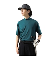 SILVER SCOT(シルバースコット)ゴルフウェア 吸汗速乾 接触冷感 半袖モックネックシャツ SS26SST008 GRN