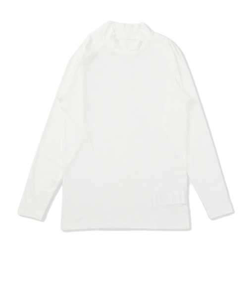 ハーレー（HURLEY）ゴルフ PHANTOM ポリプロピレン コールドメッシュ インナー モック ロングスリーブシャツ 長袖 MGIW26110P-WHT