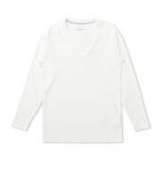 ハーレー(HURLEY)ゴルフ PHANTOM ポリプロピレン コールドメッシュ インナー Vネック ロングスリーブシャツ 長袖 MGIW26111P-WHT