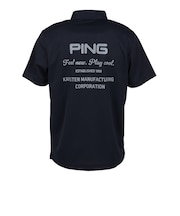 ピン(PING)ゴルフウェア 吸汗速乾 オクタピンメッシュ 半袖ポロシャツ 621-6260715-010