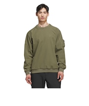 アディダス(adidas)ゴルフウェア クライマウォーム 撥水 クルーネック プルオーバージャケット SS801-KH0131 OLV