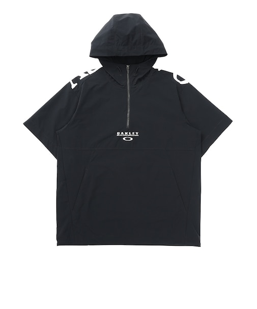 オークリー（OAKLEY）ゴルフウェア 撥水 防風 アウター 半袖 フーディ ジャケット FOA409528-021