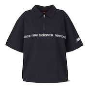 ニューバランス(new balance)ゴルフウェア アウター ハーフジップ 半袖シャツ 012-6221501-010
