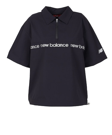 ニューバランス（new balance）ゴルフウェア アウター ハーフジップ 半袖シャツ 012-6221501-010