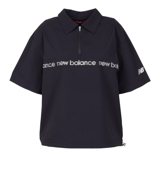 ニューバランス（new balance）ゴルフウェア アウター ハーフジップ 半袖シャツ 012-6221501-010