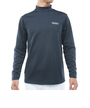トミーヒルフィガー(TOMMY HILFIGER)ゴルフウェア 針抜きジャガード フラッグモックシャツ THMA661-NVY