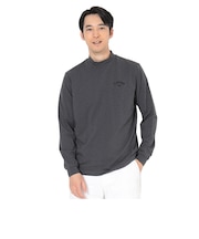 キャロウェイ(CALLAWAY)ゴルフウェア ストレッチ天竺ロゴプリント長袖モックネック C26233106-1010