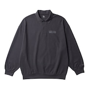 ニューエラ（NEW ERA）ゴルフウェア ピケ ヘビーウェイト 鹿の子 長袖ポロシャツ 15129476