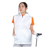 クランク(CLUNK)ゴルフウェア アウター 軽量 ジップアップベスト CL5RUK07 WHT