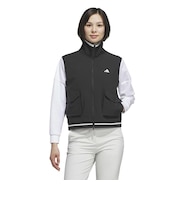 アディダス（adidas）ゴルフウェア アウター 撥水性カーゴ ポケット フルジップ ベスト DH479-KG0147 BLK