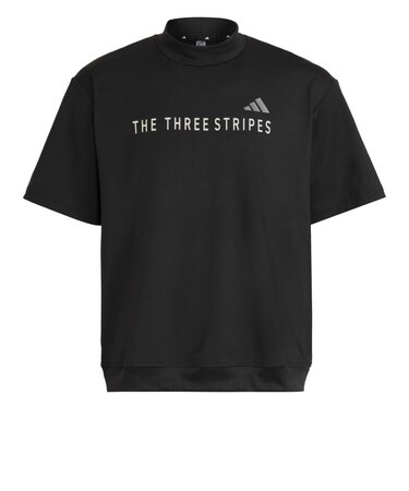 アディダス（adidas）ゴルフウェア 吸汗速乾 半袖 モックネック シャツ OGH79-KM0812 BLK