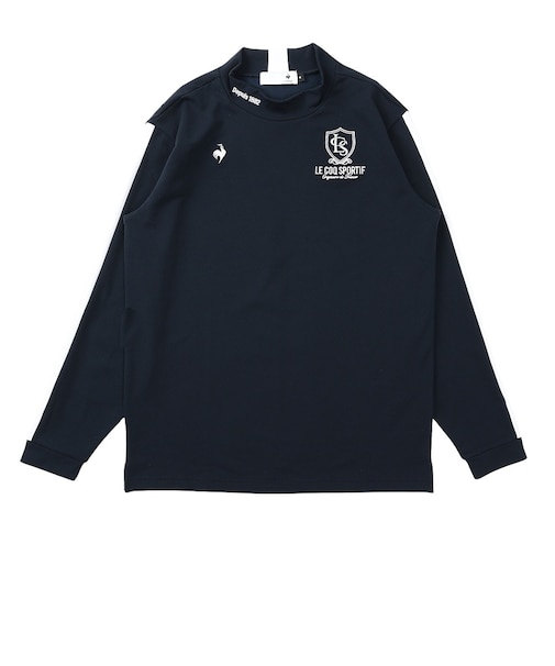 ルコックスポルティフ（lecoqsportif）ゴルフウェア フロントデザイン 長袖モックネックシャツ LG6FLS50M NV00