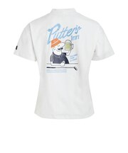 アディダス(adidas)ゴルフウェア 吸汗速乾 CHIP バックグラフィック 半袖モックネックシャツ OGH85-KM0832 WH