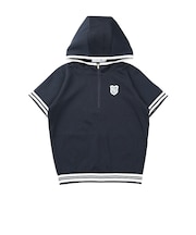 ルコックスポルティフ（lecoqsportif）ゴルフウェア 吸汗 半袖スウェット フーディ LG6FSW80L NV00