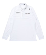 ルコックスポルティフ(lecoqsportif)ゴルフウェア 吸汗速乾 マーキングデザイン 長袖ポロシャツ LG6FLS00M WH00