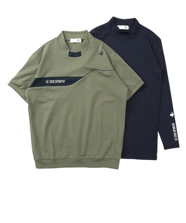 ルコックスポルティフ（lecoqsportif）ゴルフウェア 吸汗速乾 3WAY 半袖スウェット&アンダーシャツ セット LG6FTZ01M KH00