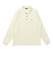 マンシングウエア（MUNSINGWEAR）ゴルフウェア リンクスジャカード長袖ポロシャツ MG6FLS33M WH00