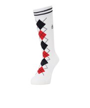 マンシングウエア(MUNSINGWEAR)クルー丈 アーガイル柄ソックス MG6FSO04M WH00