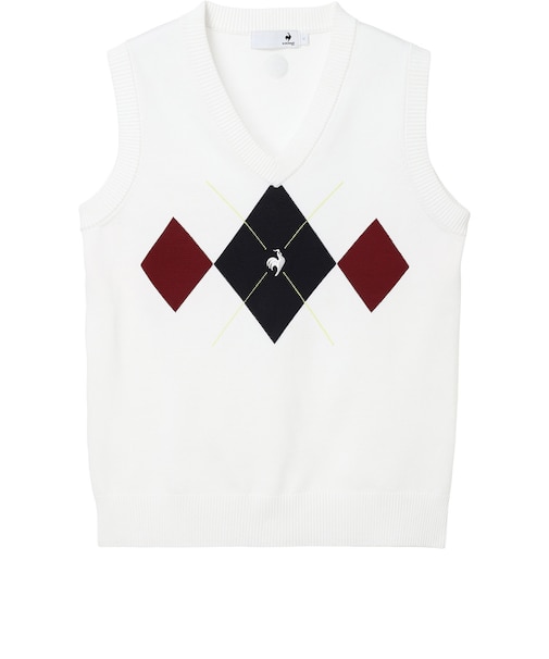 ルコックスポルティフ（lecoqsportif）ゴルフウェア ニットベスト LG6FVE50L WH00
