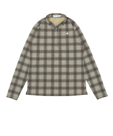 ルコックスポルティフ（lecoqsportif）ゴルフウェア チェック柄長袖シャツ LG6FLS01L BG00