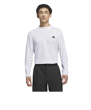 アディダス(adidas)ゴルフウェア クライマクール ジャカード 長袖ポロシャツ MBJ37-KG9975 WH
