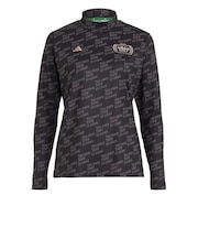 アディダス(adidas)ゴルフウェア CHIP 総柄 モックネック 長袖シャツ OGH84-KM0829 BLK
