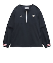 ルコックスポルティフ(lecoqsportif)ゴルフウェア アウター 防風 2WAYクルーネックブルゾン LG6SWB00L NV00