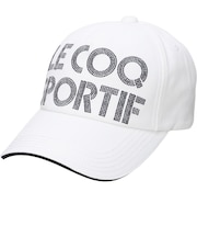 ルコックスポルティフ(lecoqsportif)帽子 まぶガード ツイルロゴキャップ LG6FCP00L WH00