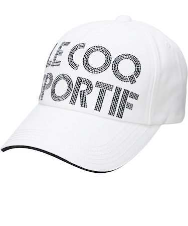 ルコックスポルティフ（lecoqsportif）帽子 まぶガード ツイルロゴキャップ LG6FCP00L WH00
