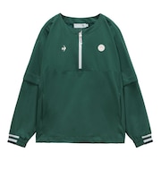 ルコックスポルティフ(lecoqsportif)ゴルフウェア アウター 防風 2WAYクルーネックブルゾン LG6SWB00L GR00