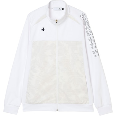 ルコックスポルティフ（lecoqsportif）ゴルフウェア リーフ柄ハイブリットスウェット LG6FSW50M WH00