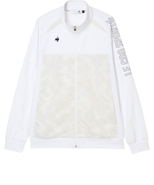 ルコックスポルティフ（lecoqsportif）ゴルフウェア リーフ柄ハイブリットスウェット LG6FSW50M WH00
