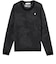 ルコックスポルティフ（lecoqsportif）ゴルフウェア リーフ柄ジャカード長袖クルーネックセーター LG6FST00M BK00