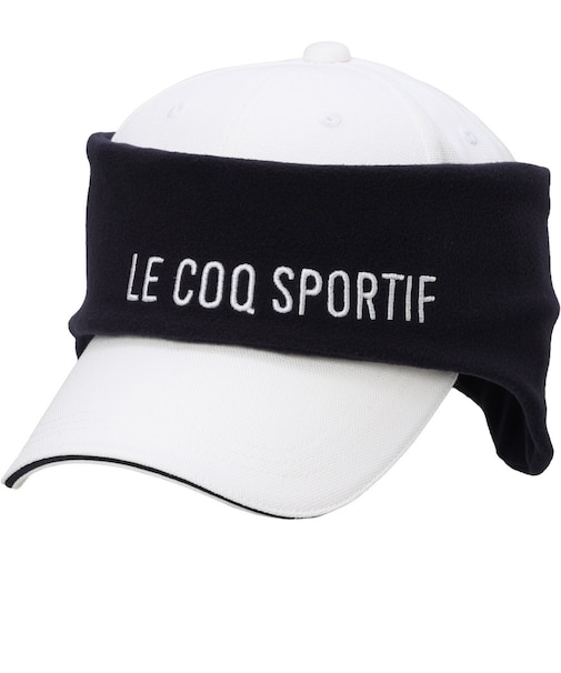 ルコックスポルティフ（lecoqsportif）帽子 耳当て付きキャップ LG6FCP09M WH00